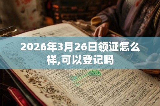 2026年3月26日领证怎么样,可以登记吗