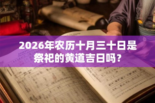 2026年农历十月三十日是祭祀的黄道吉日吗？