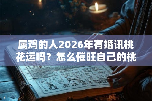 属鸡的人2026年有婚讯桃花运吗？怎么催旺自己的桃花运？