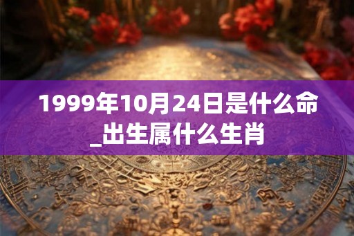 1999年10月24日是什么命_出生属什么生肖 1999年10月24日是什么命_出生属什么生肖