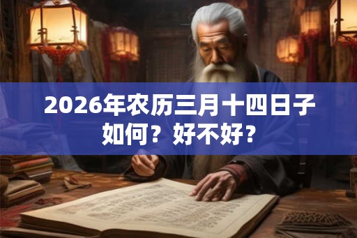 2026年农历三月十四日子如何？好不好？