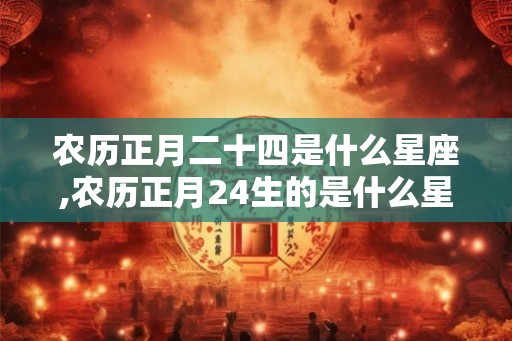 农历正月二十四是什么星座,农历正月24生的是什么星座