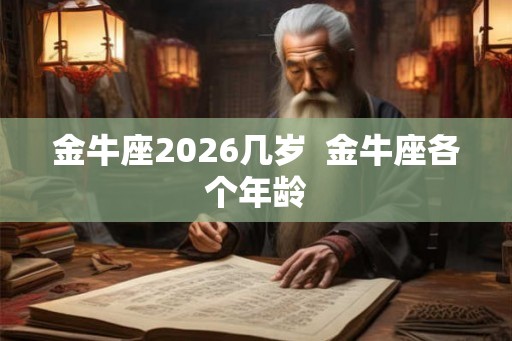 金牛座2026几岁  金牛座各个年龄