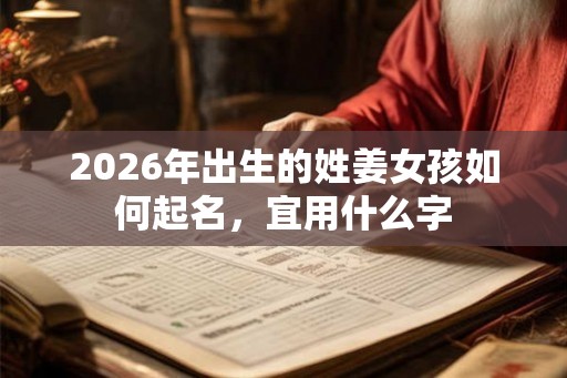 2026年出生的姓姜女孩如何起名，宜用什么字