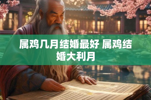属鸡几月结婚最好 属鸡结婚大利月