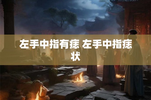 左手中指有痣 左手中指痣状 左手中指有痣 左手中指痣状