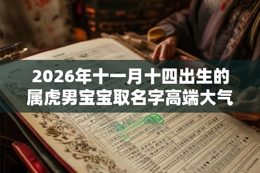 2026年十一月十四出生的属虎男宝宝取名字高端大气