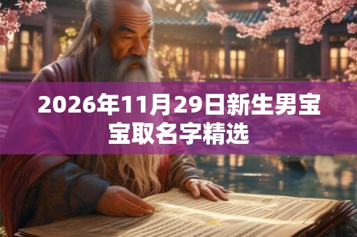 2026年11月29日新生男宝宝取名字精选