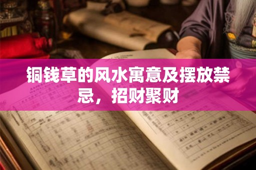 铜钱草的风水寓意及摆放禁忌，招财聚财