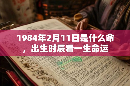 1984年2月11日是什么命，出生时辰看一生命运