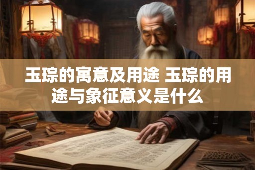 玉琮的寓意及用途 玉琮的用途与象征意义是什么 玉琮的寓意及用途 玉琮的用途与象征意义是什么