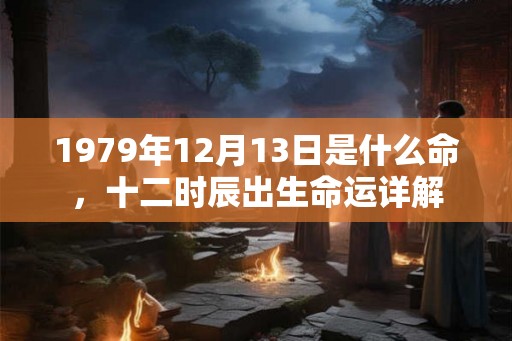 1979年12月13日是什么命,十二时辰出生命运详解 1979年12月13日是什么命,十二时辰出生命运详解