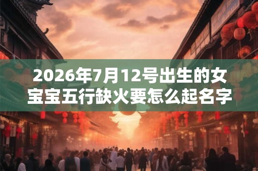 2026年7月12号出生的女宝宝五行缺火要怎么起名字