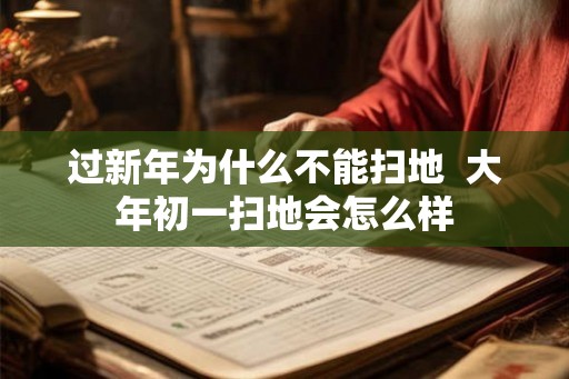过新年为什么不能扫地  大年初一扫地会怎么样