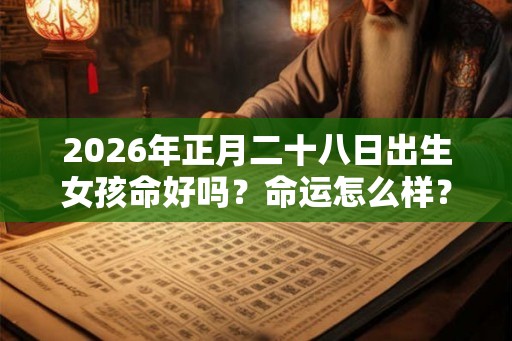 2026年正月二十八日出生女孩命好吗？命运怎么样？