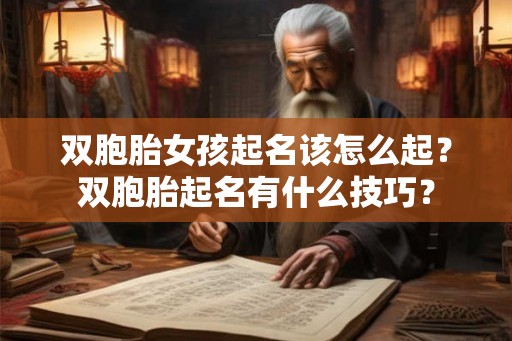 双胞胎女孩起名该怎么起？双胞胎起名有什么技巧？