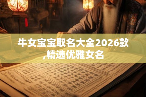 牛女宝宝取名大全2026款,精选优雅女名 牛女宝宝取名大全2026款,精选优雅女名