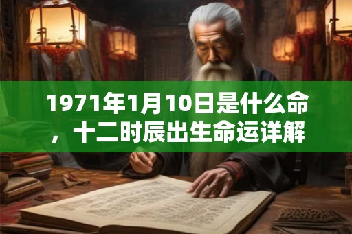 1971年1月10日是什么命,十二时辰出生命运详解 1971年1月10日是什么命,十二时辰出生命运详解