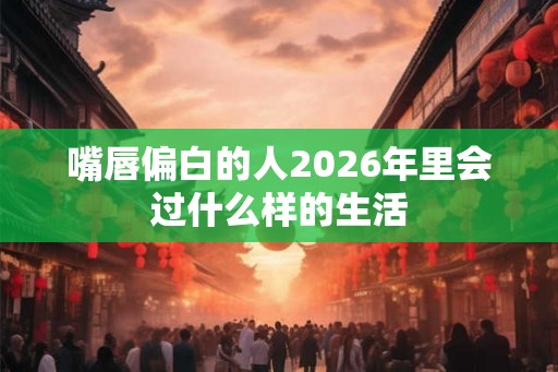 嘴唇偏白的人2026年里会过什么样的生活
