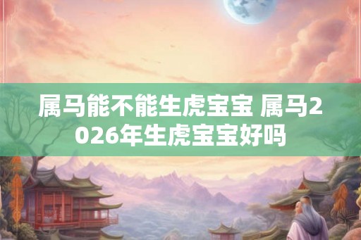 属马能不能生虎宝宝 属马2026年生虎宝宝好吗