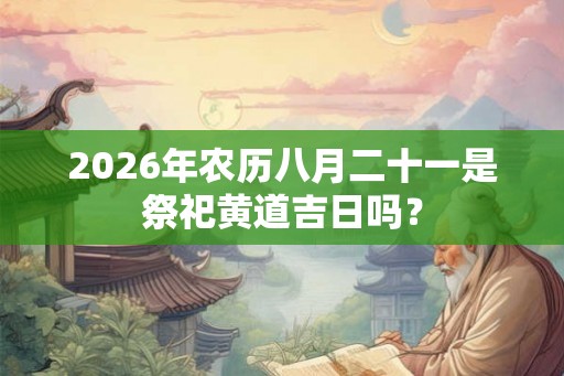 2026年农历八月二十一是祭祀黄道吉日吗？