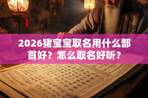 2026猪宝宝取名用什么部首好？怎么取名好听？