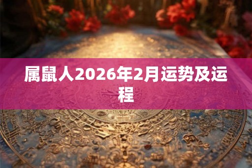 属鼠人2026年2月运势及运程 属鼠人2026年2月运势及运程