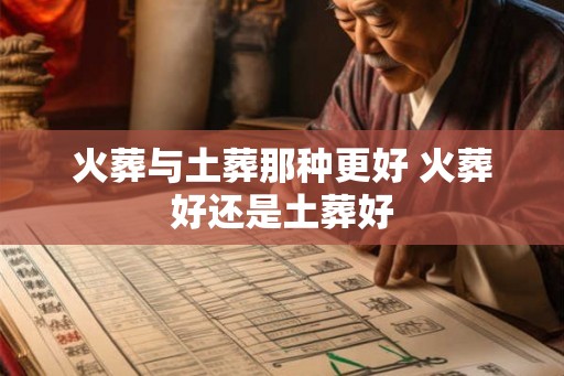 火葬与土葬那种更好 火葬好还是土葬好
