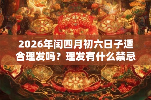 2026年闰四月初六日子适合理发吗？理发有什么禁忌？