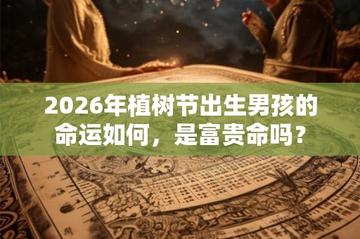 2026年植树节出生男孩的命运如何,是富贵命吗? 2026年植树节出生男孩的命运如何,是富贵命吗?