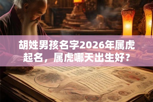 胡姓男孩名字2026年属虎起名，属虎哪天出生好？