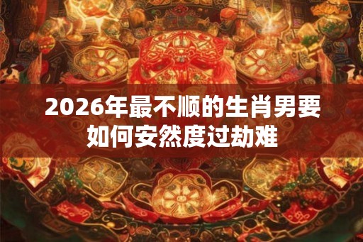 2026年最不顺的生肖男要如何安然度过劫难