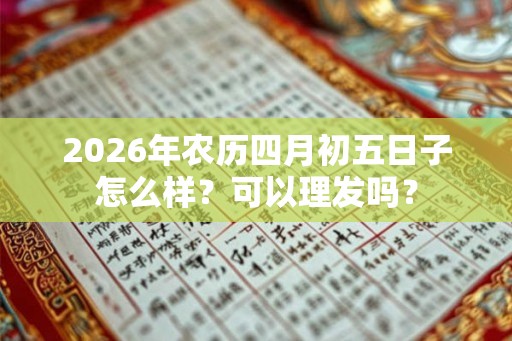 2026年农历四月初五日子怎么样？可以理发吗？