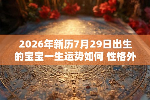 2026年新历7月29日出生的宝宝一生运势如何 性格外向还是内向