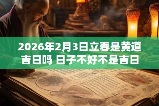 2026年2月3日立春是黄道吉日吗 日子不好不是吉日 2026年2月3日立春是黄道吉日吗 日子不好不是吉日