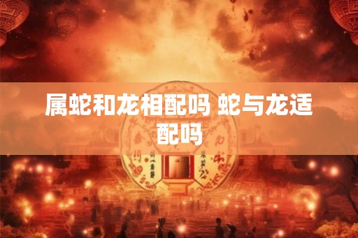 属蛇和龙相配吗 蛇与龙适配吗