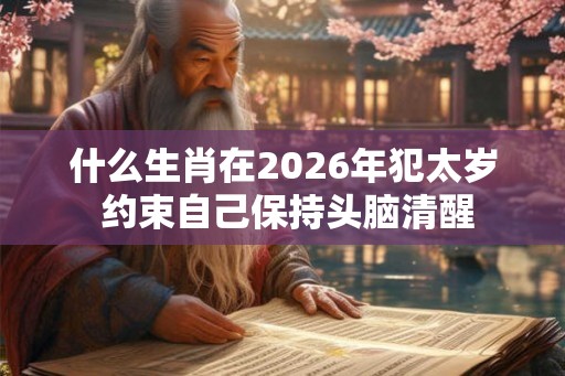 什么生肖在2026年犯太岁 约束自己保持头脑清醒