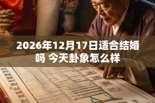 2026年12月17日适合结婚吗 今天卦象怎么样