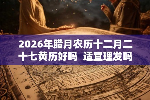 2026年腊月农历十二月二十七黄历好吗  适宜理发吗