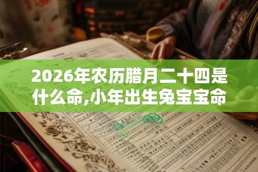 2026年农历腊月二十四是什么命,小年出生兔宝宝命运