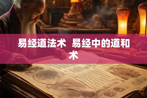 易经道法术  易经中的道和术