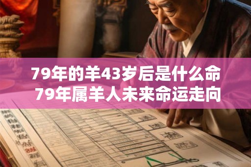 79年的羊43岁后是什么命 79年属羊人未来命运走向
