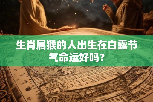 生肖属猴的人出生在白露节气命运好吗？