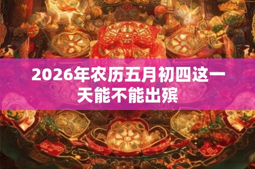 2026年农历五月初四这一天能不能出殡