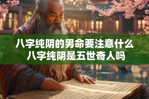 八字纯阴的男命要注意什么 八字纯阴是五世奇人吗