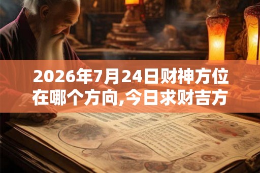 2026年7月24日财神方位在哪个方向,今日求财吉方查询 2026年7月24日财神方位在哪个方向,今日求财吉方查询