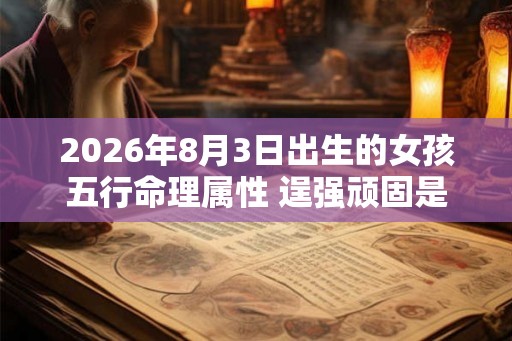2026年8月3日出生的女孩五行命理属性 逞强顽固是努力家