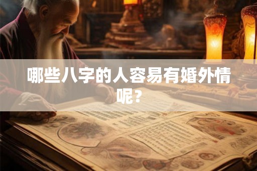 哪些八字的人容易有婚外情呢？