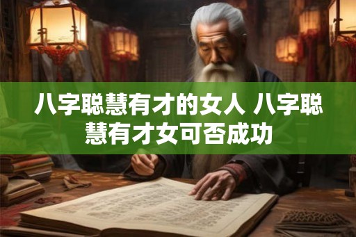 八字聪慧有才的女人 八字聪慧有才女可否成功