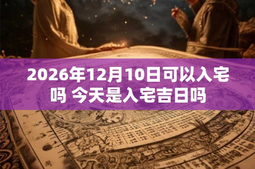 2026年12月10日可以入宅吗 今天是入宅吉日吗